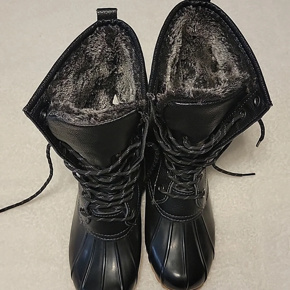 Eastland Black Waterproof Rain Boots Duck Boots - Picture 4 of 8